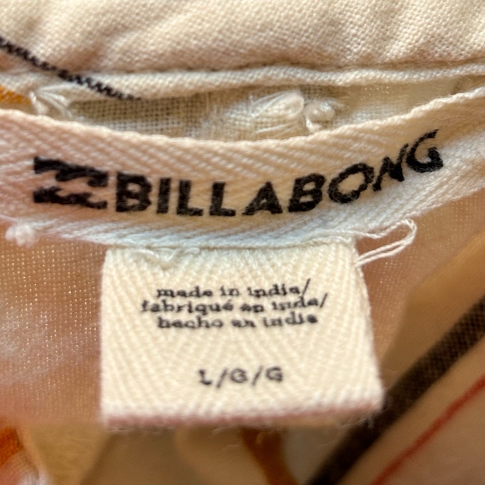 Billabong Light The Night Jumpsuit Sleeveless Striped Women’s Size Large - Picture 4 of 12